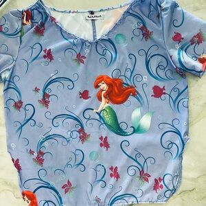 Ariel Mermaid Top - Lavender Sea Print